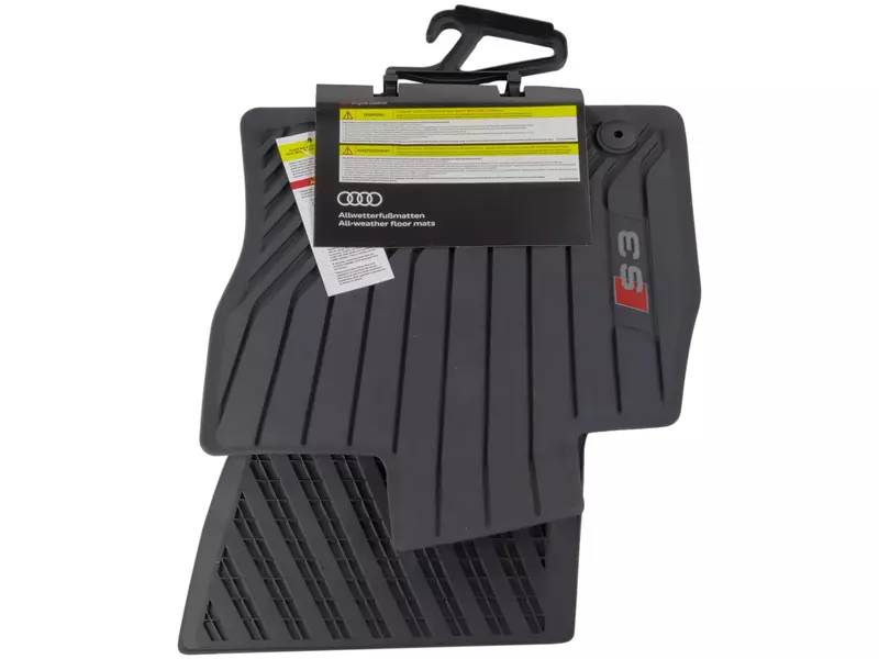 Gulvmatter Audi S3 / A3 8V 2013 - 2020 │ 1. seterad - Allværsmatter Genuine® Sport Floor Liners - sett 2 stk. – bilde 4
