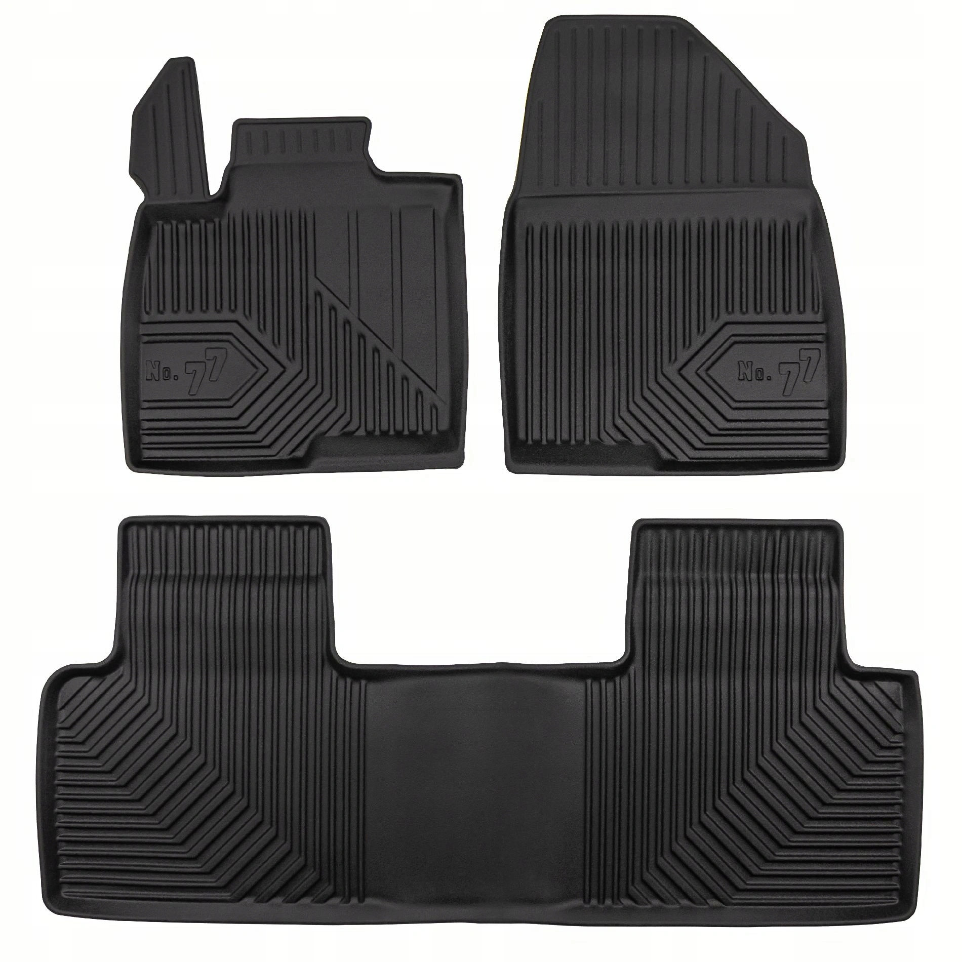 Gulvmatter BAIC Beijing 5 2023 -> │ Alværsmatter No.77 Floor Liners - sett 3 stk.