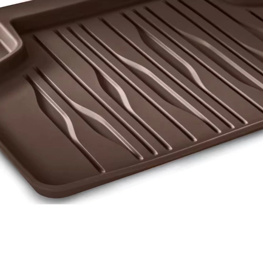 Gulvmatter bak Mercedes-Benz EQE (V295) 2022-> │ Genuine® Allværsmatter Balao Brown Editon