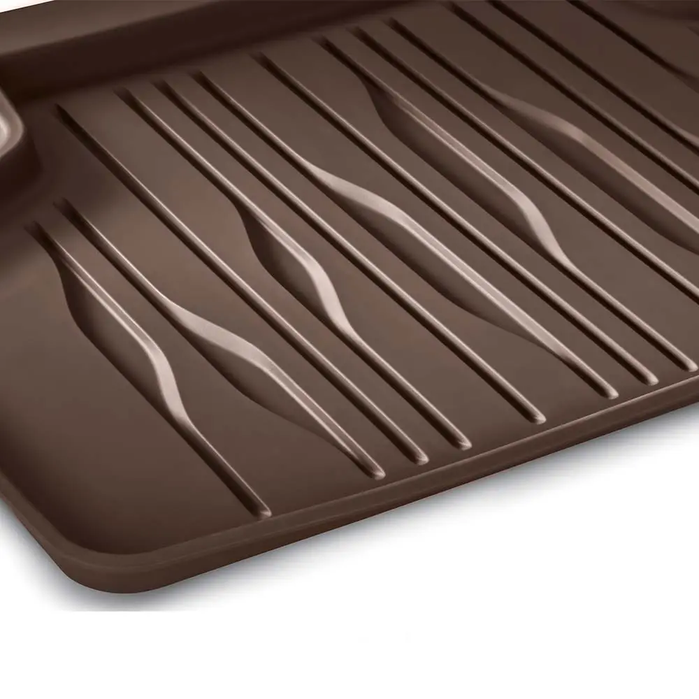 Gulvmatter bak Mercedes-Benz  EQS (V297) 2021 - > │ Genuine® Allværsmatter Balao Brown Editon – bilde 2