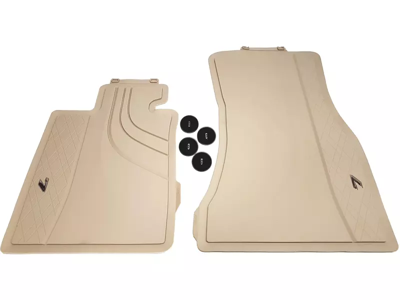 Gulvmatter BMW 7 (G11/G12) 2015 - 2022 │ foran biege - Genuine® All-Weather Floor Mats – bilde 3