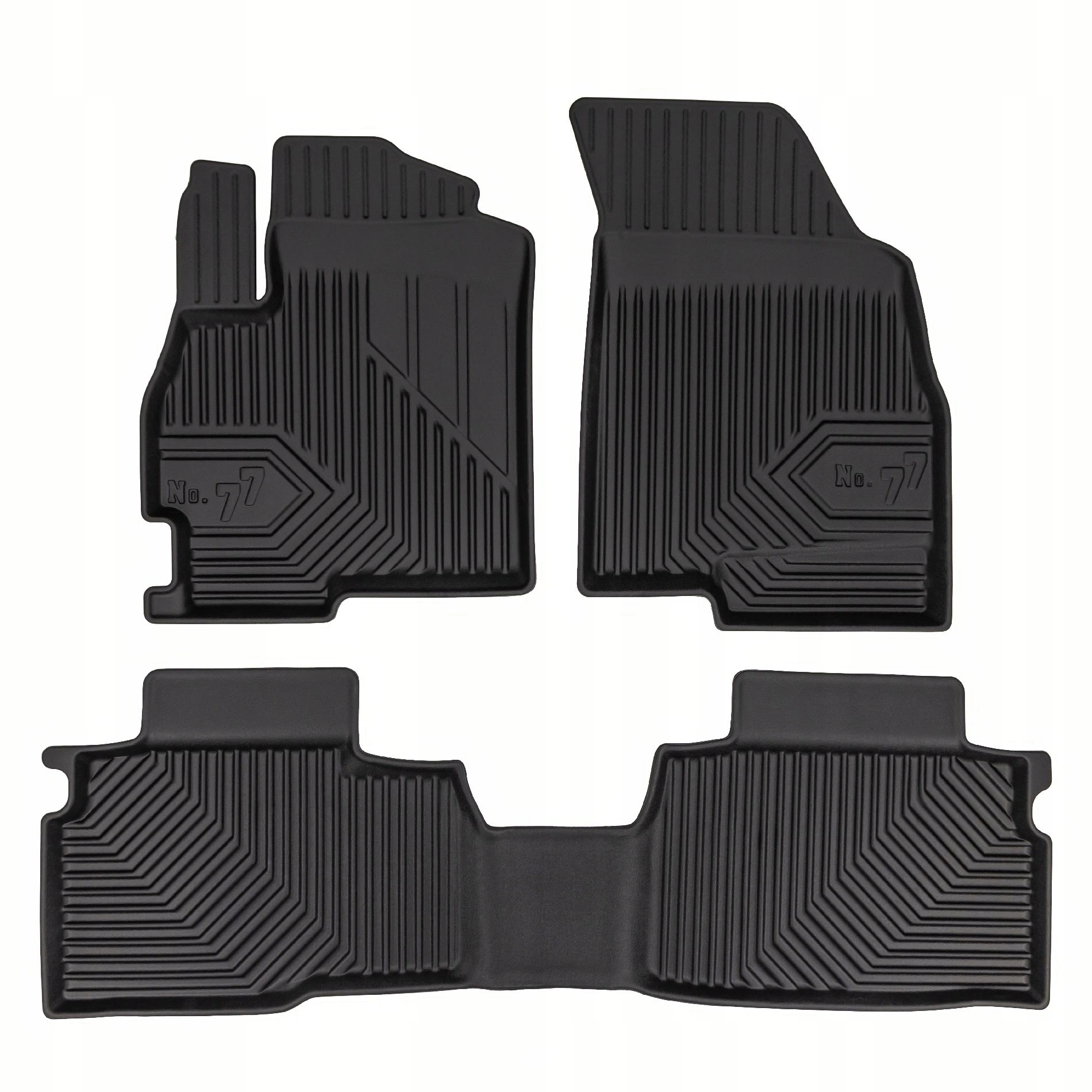 Gulvmatter Chery Tiggo 4 HEV 2024 -> │ Alværsmatter No.77 Floor Liners - sett 3 stk.