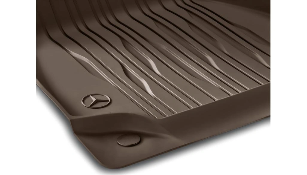 Gulvmatter foran Mercedes-Benz EQS (V297) 2021 - >  │ Genuine® Allværsmatter Balao Brown Editon Image 2