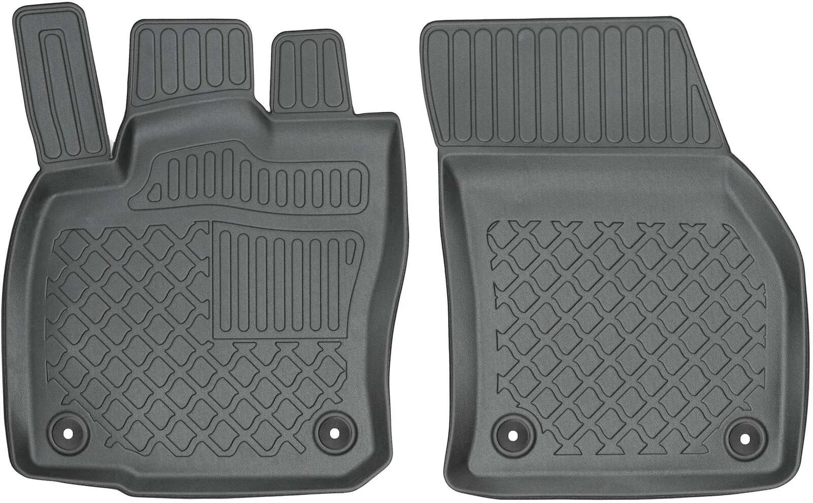 Gulvmatter foran Seat Ateca 2016 -> / Škoda Karoq 2017 -> / VW Golf Sportsvan 2014 - 2019 / VW T-Roc 2017 - 2025 / Audi Q2 2016 -> / Cupra Ateca 2018 -> – bilde 3