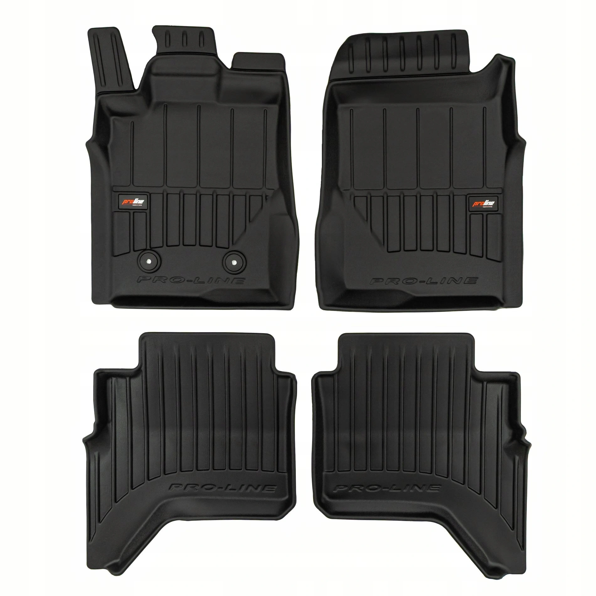 Gulvmatter Ford Ranger 2022 ->  │ Allværsmatter Pro-Line 3D Rubber Car Mats