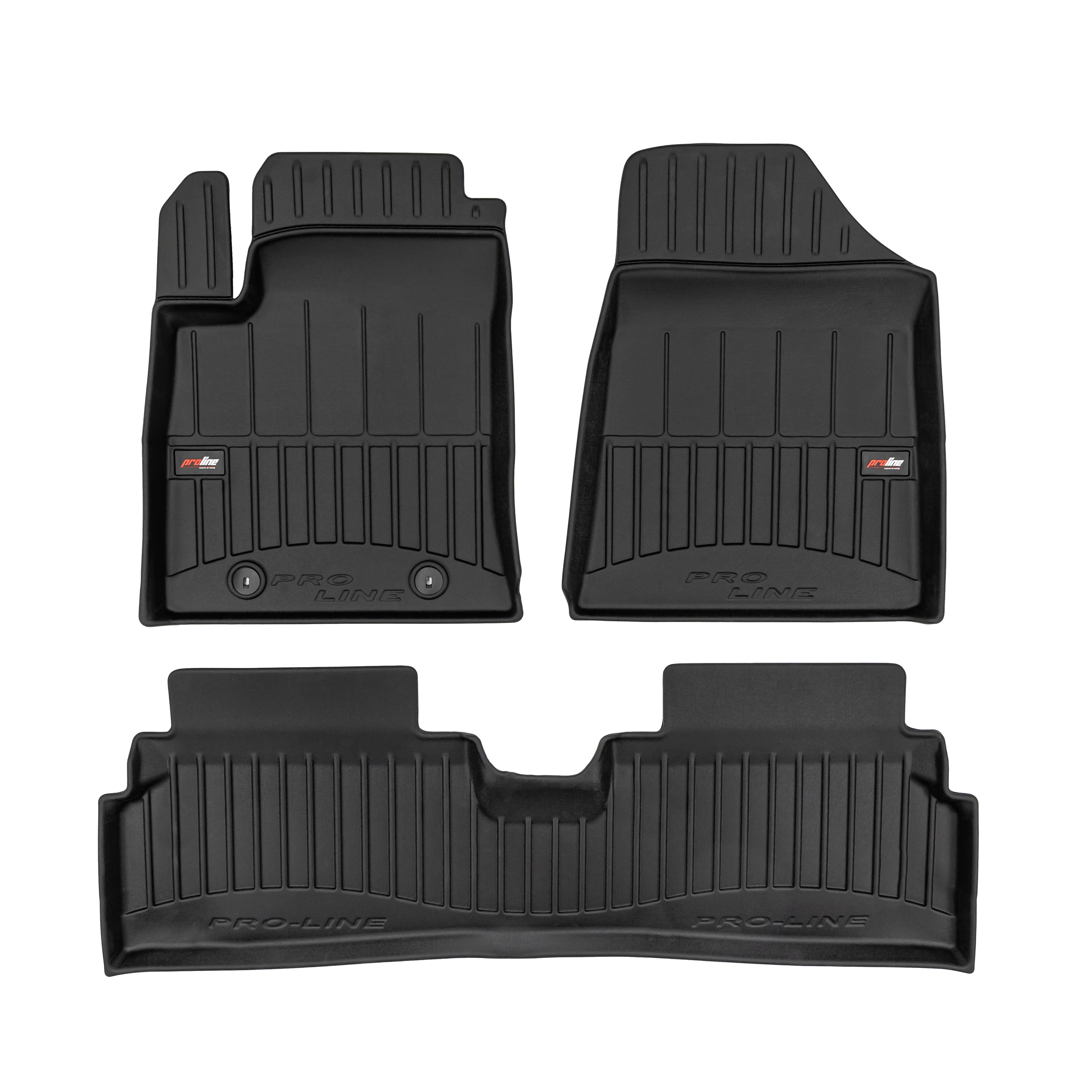 Gulvmatter Hyundai Kona Electric II 2022 -> │ Allværsmatter Pro-Line 3D Rubber Car Mats