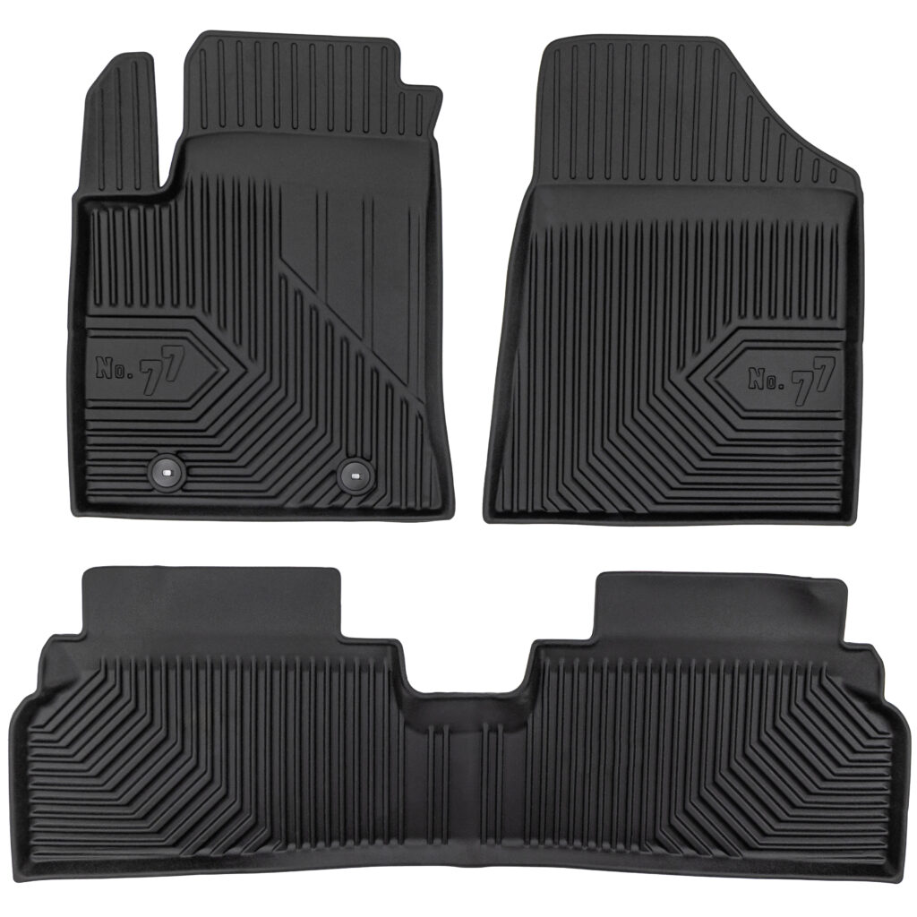 Gulvmatter Hyundai Kona Electric II 2022 -> │ Alværsmatter No.77 Floor Liners - sett 3 stk.