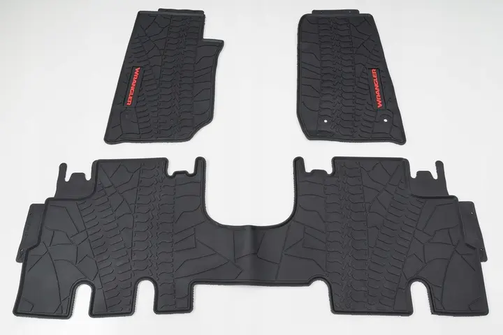 Gulvmatter Jeep Wrangler JK 2006 - 2018 │ MUD TRACK RED – bilde 3