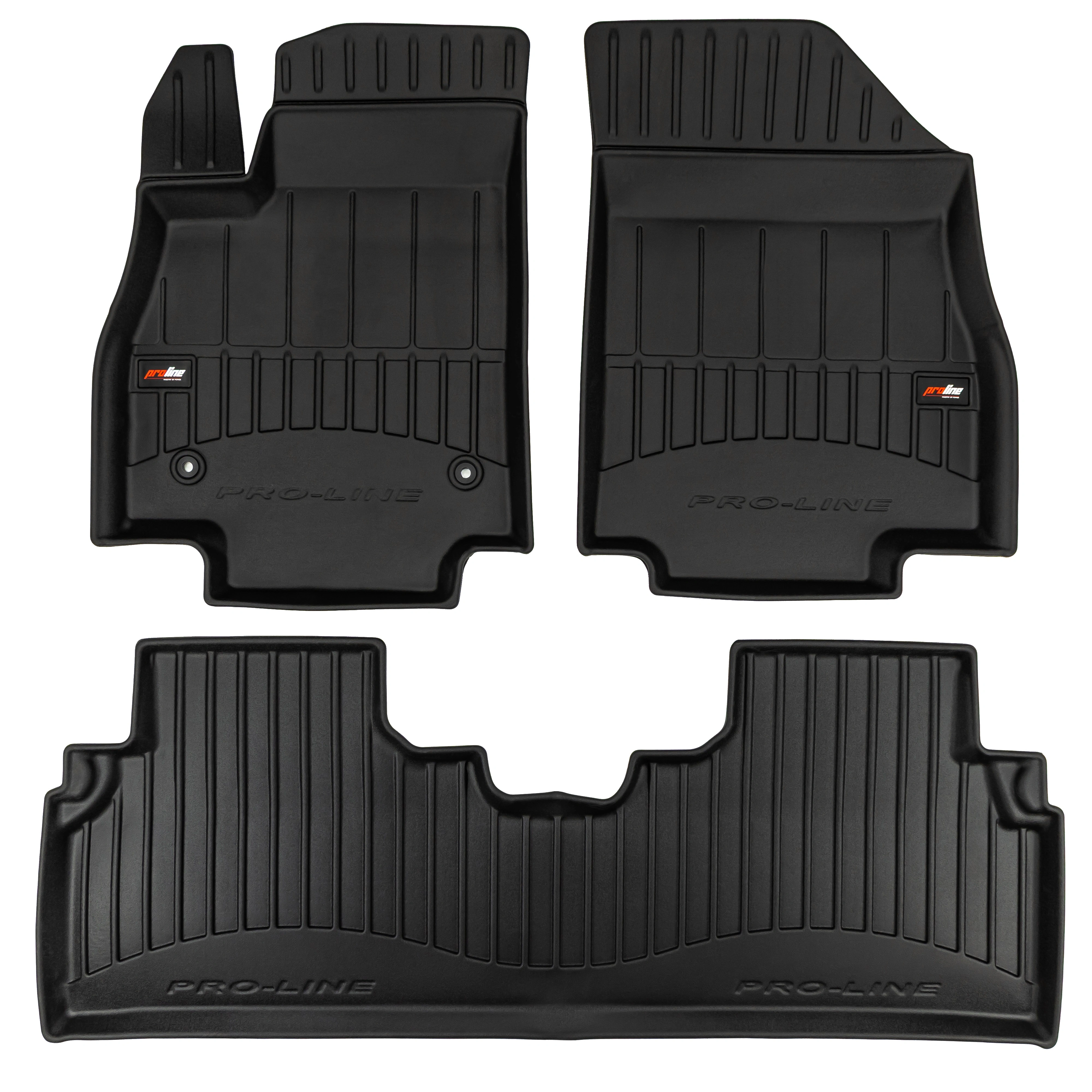 Gulvmatter Kia EV3 2024 -> │ Allværsmatter Pro-Line 3D Rubber Car Mats