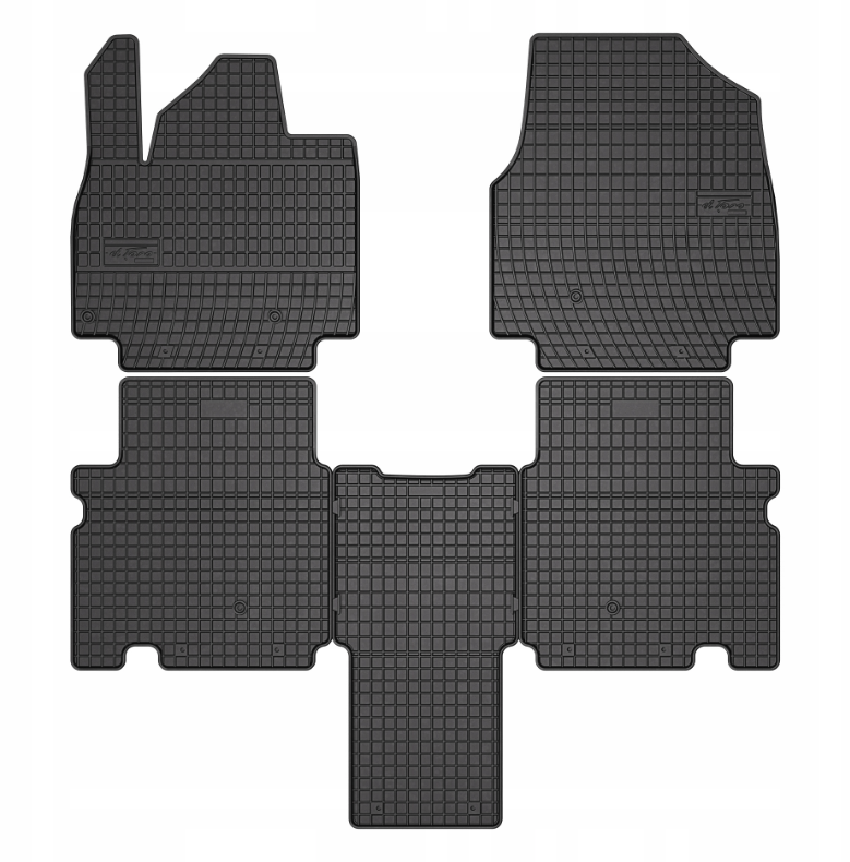 Gulvmatter KIa EV9 2023 -> │ 1. og 2. seterad - Allværsmatter for 6 seter - med Relax Pakke