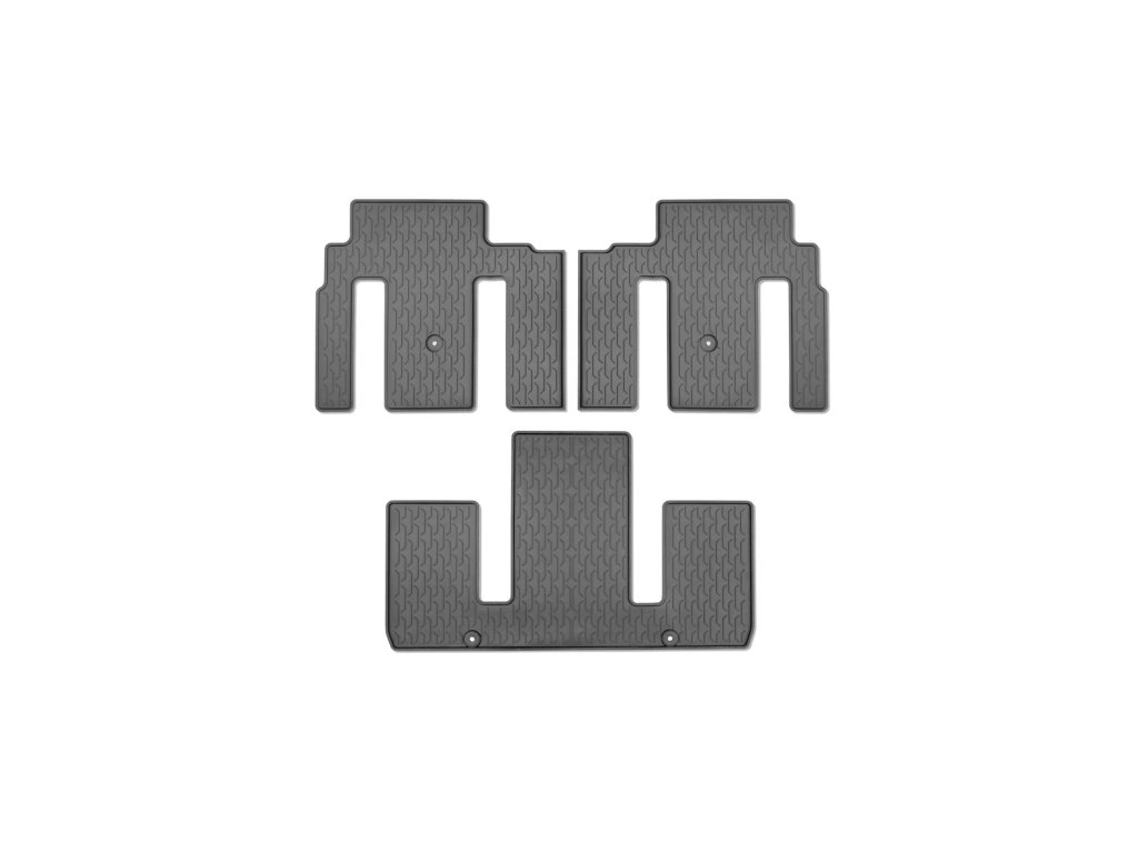 Gulvmatter Kia EV9 2023 -> │ bak Allværsmatter for 6 seter - med Relax Pakke - Genuine® All weather mats - sett 3 stk.