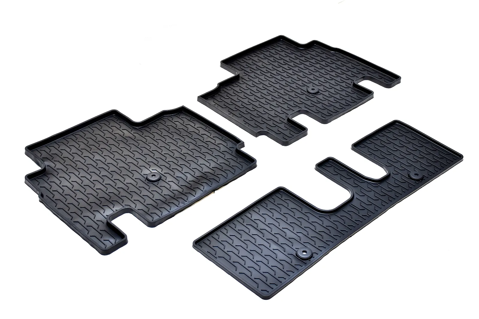 Gulvmatter Kia EV9 2023 -> │ bak Allværsmatter for 7 seter - Genuine® All weather mats - sett 3 stk. – bilde 3