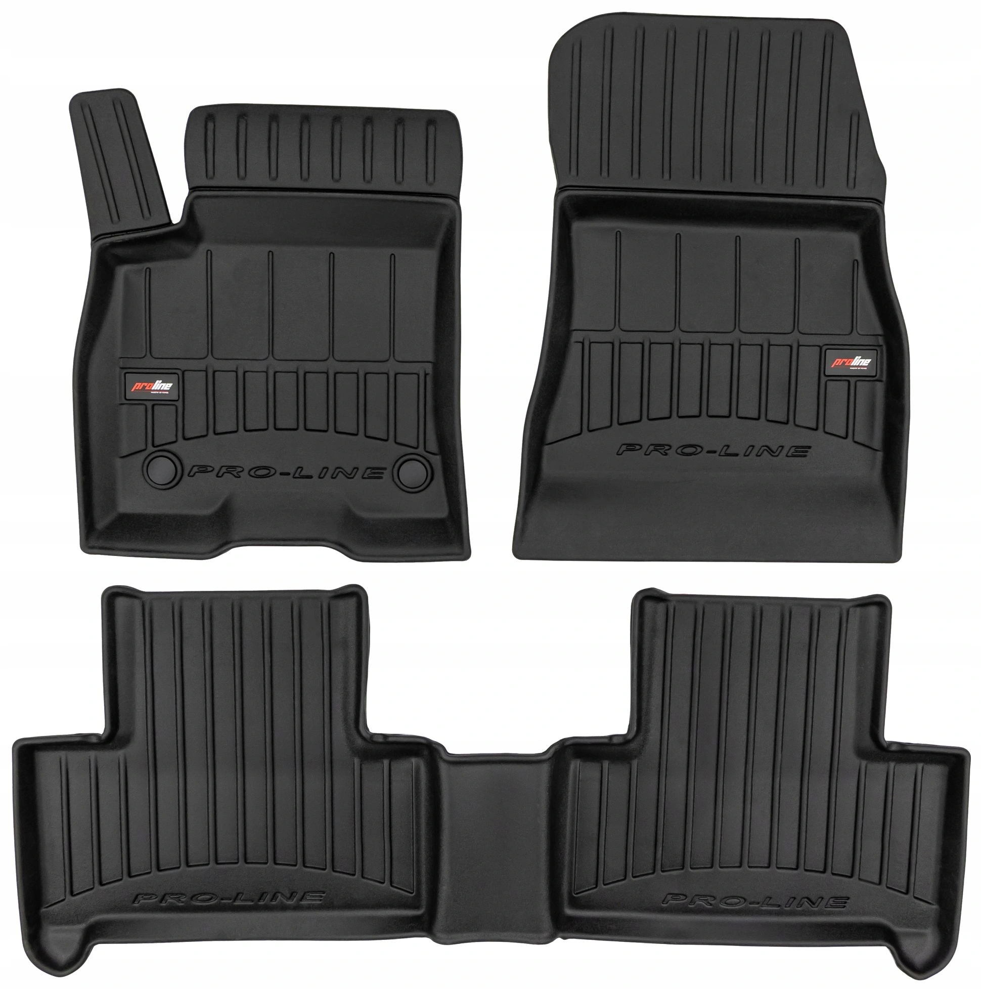 Gulvmatter Mercedes-Benz EQB (X243) 2021 - 2026 │ Allværsmatter Pro-Line 3D Rubber Car Mats
