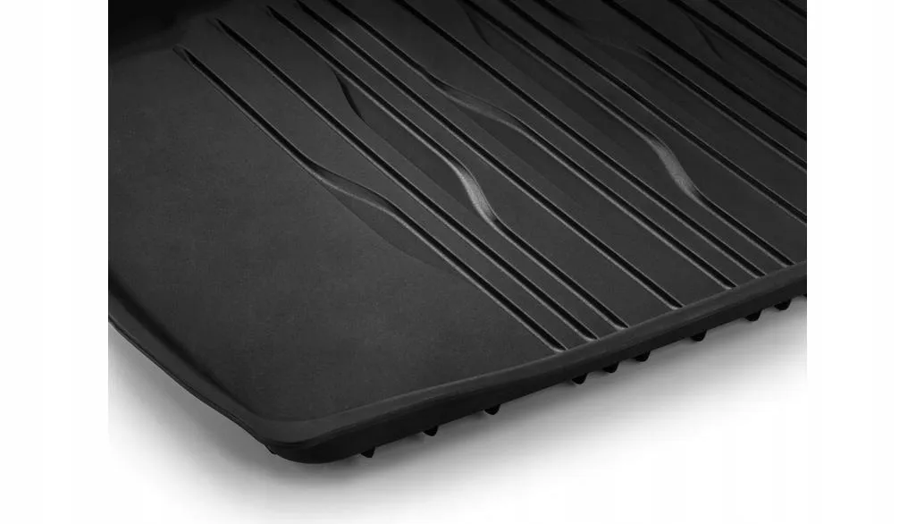 Gulvmatter Mercedes-Benz EQE SUV (X294) 2023 -> │ bak Allværsmatter Genuine® Dynamic Lines Black – bilde 2