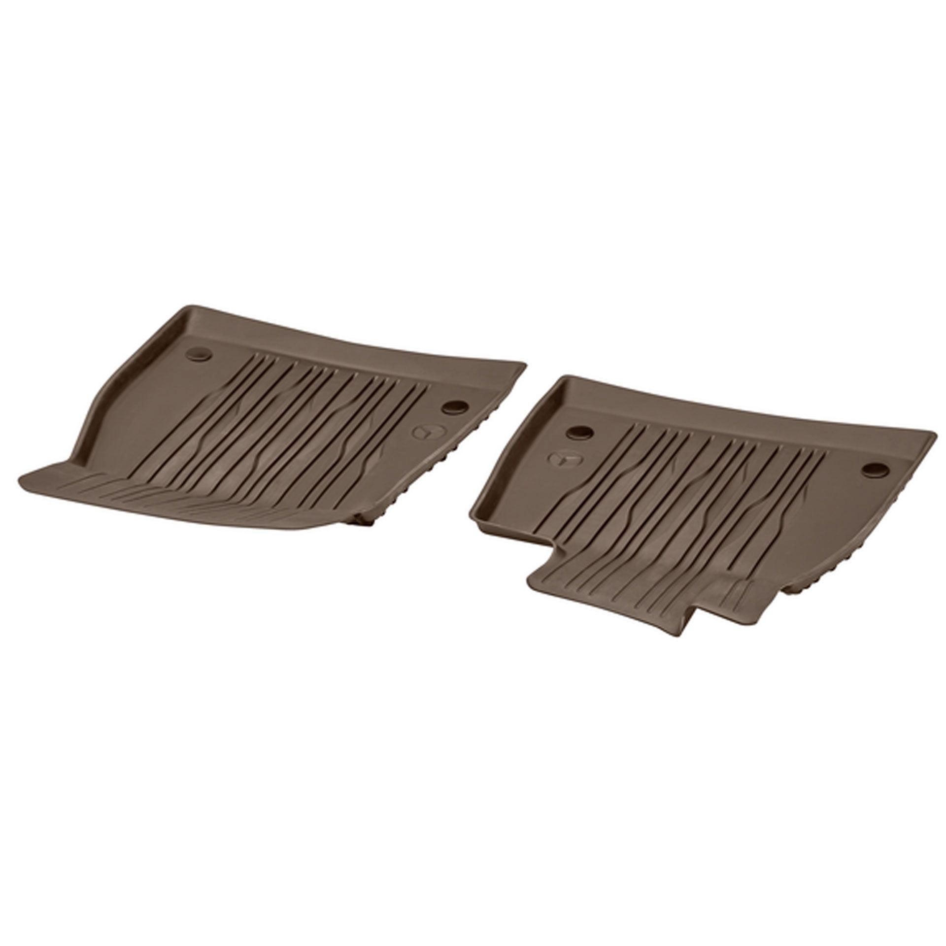 Gulvmatter Mercedes-Benz  EQS (X296) 2022 - > / EQE SUV (X294) 2023 -> │ foran Allværsmatter Genuine® Dynamic Balao Braun - sett 2 stk.