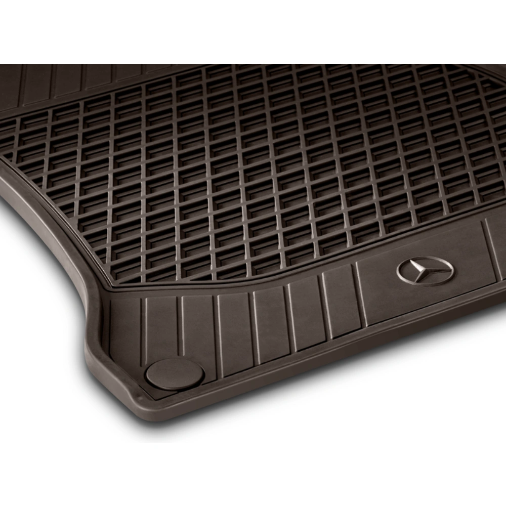 Gulvmatter Mercedes-Benz S (W222 / V222) 2013 - 2020 / Mercedes-Maybach S (X222) 2014 - 2020 │ foran - Genuine® TPE Brune Allværsmatter – bilde 2