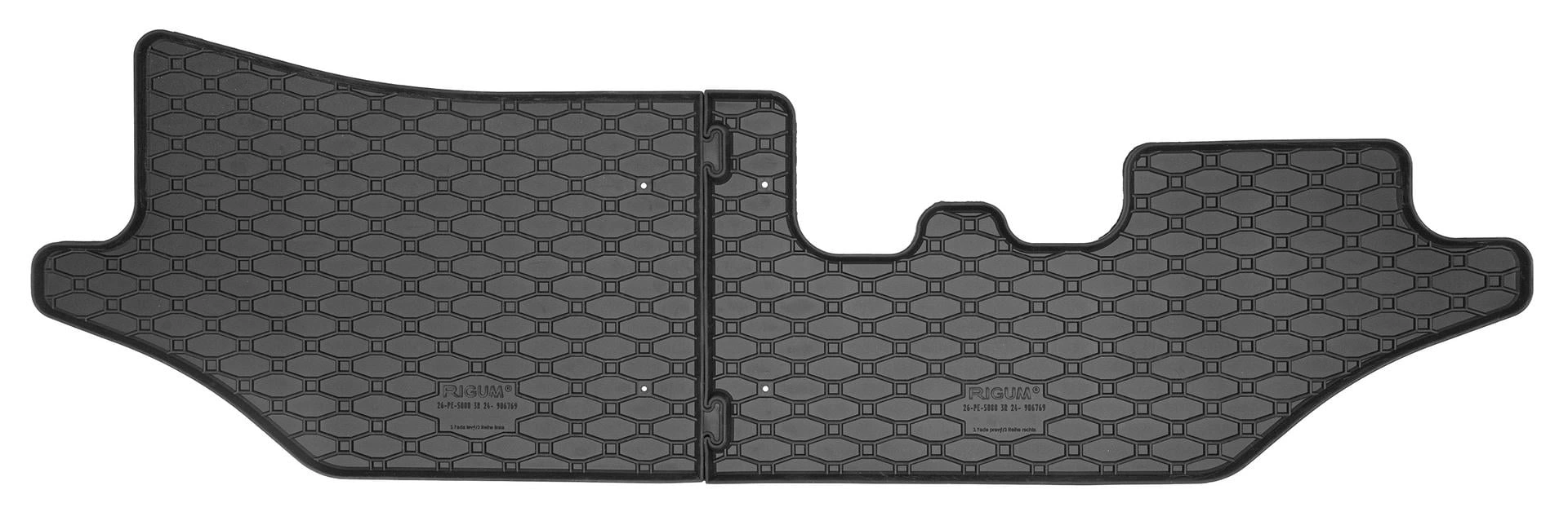 Gulvmatter Peugeot e-5008 / 5008 III (P74) Plug-in Hybrid 2024 -> │ 3. seterad - Allværsmatter Rigum Floor Mats – bilde 2