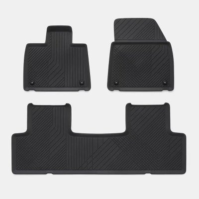 Gulvmatter Polestar 3 2024 -> │ Genuine® Allværsmatter Charcoal Black - sett 3 stk.