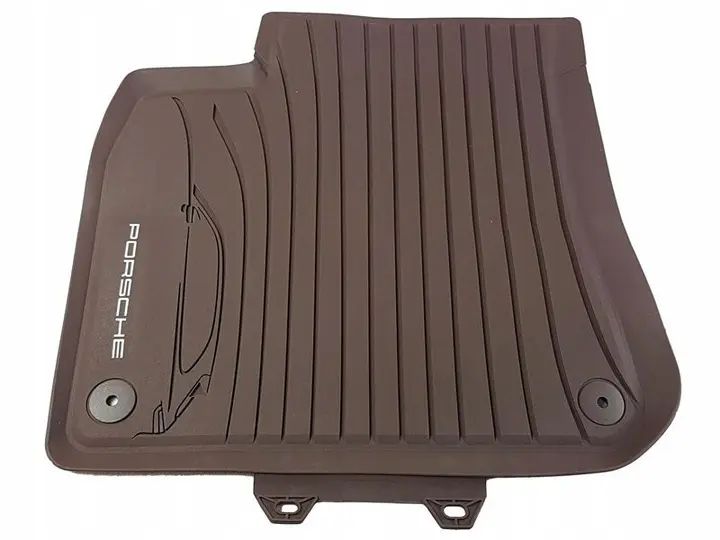Gulvmatter Porsche Cayenne III (9YA) 2017 -> │ Genuine® Allværsmatter Truffle Brown Edition – bilde 2