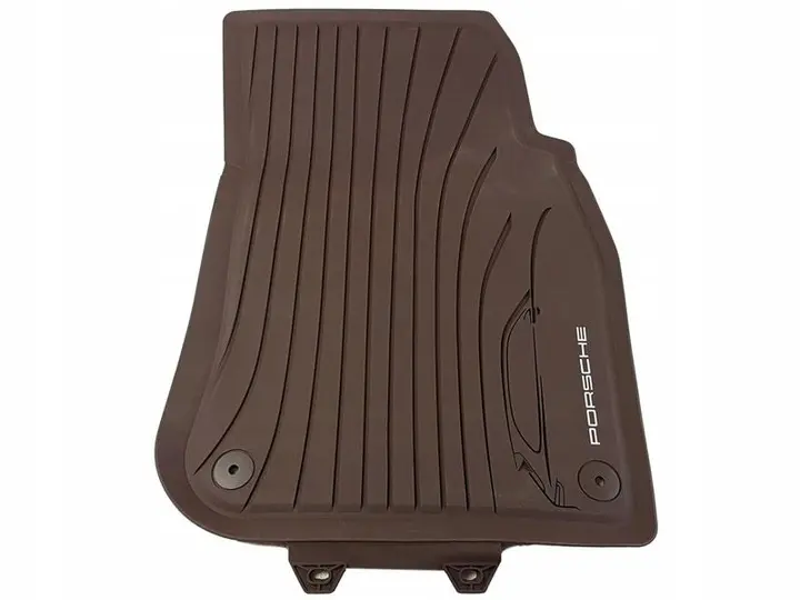 Gulvmatter Porsche Cayenne III (9YA) 2017 -> │ Genuine® Allværsmatter Truffle Brown Edition – bilde 3