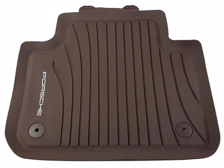 Gulvmatter Porsche Cayenne III (9YA) 2017 -> │ Genuine® Allværsmatter Truffle Brown Edition – bilde 4
