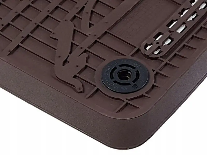Gulvmatter Porsche Cayenne III (9YA) 2017 -> │ Genuine® Allværsmatter Truffle Brown Edition – bilde 8