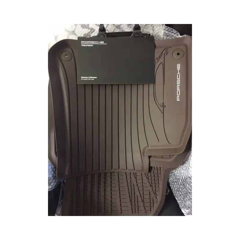 Gulvmatter Porsche Cayenne III (9YA) 2017 -> │ Genuine® Allværsmatter Truffle Brown Edition – bilde 9