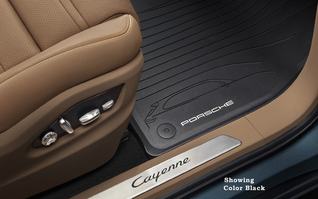 Gulvmatter Porsche Cayenne III (9YA) 2017 -> │ Genuine® Black Edition