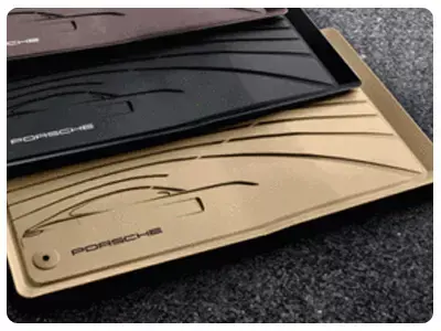 Gulvmatter Porsche Panamera II (971) 2016 - 2023 │ Genuine® Beige Floor Liners