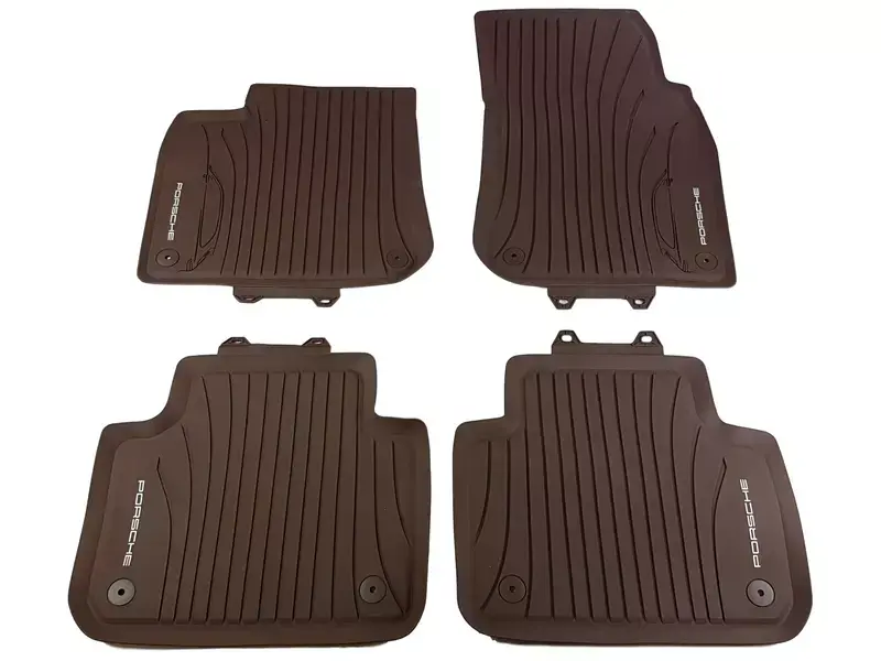 Gulvmatter Porsche Panamera II (971) 2016 - 2023 │ Genuine® Marsala Floor Liners