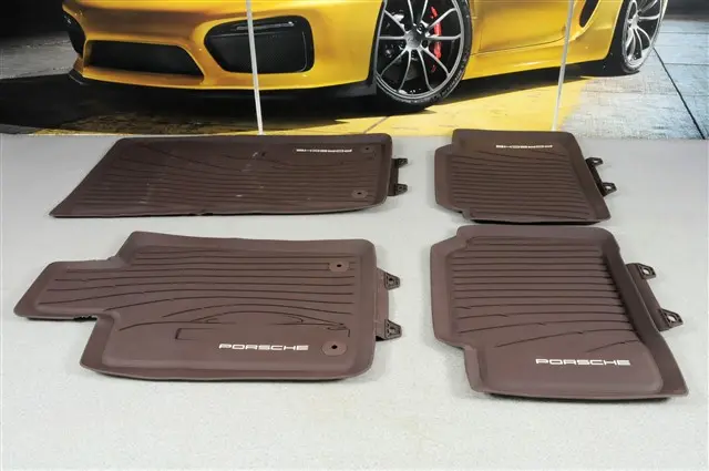 Gulvmatter Porsche Panamera II (971) 2016 - 2023 │ Genuine® Marsala Floor Liners – bilde 2