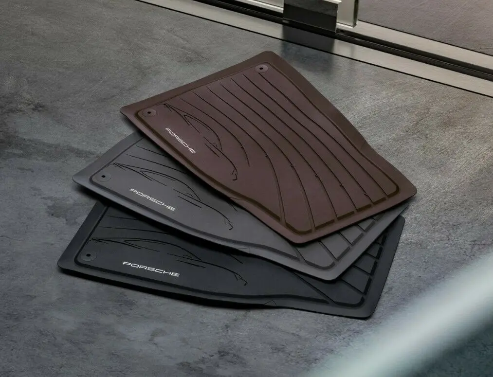 Gulvmatter Porsche Taycan 2020 -> │ Blackberry All Weather Floor Mat Set – bilde 3