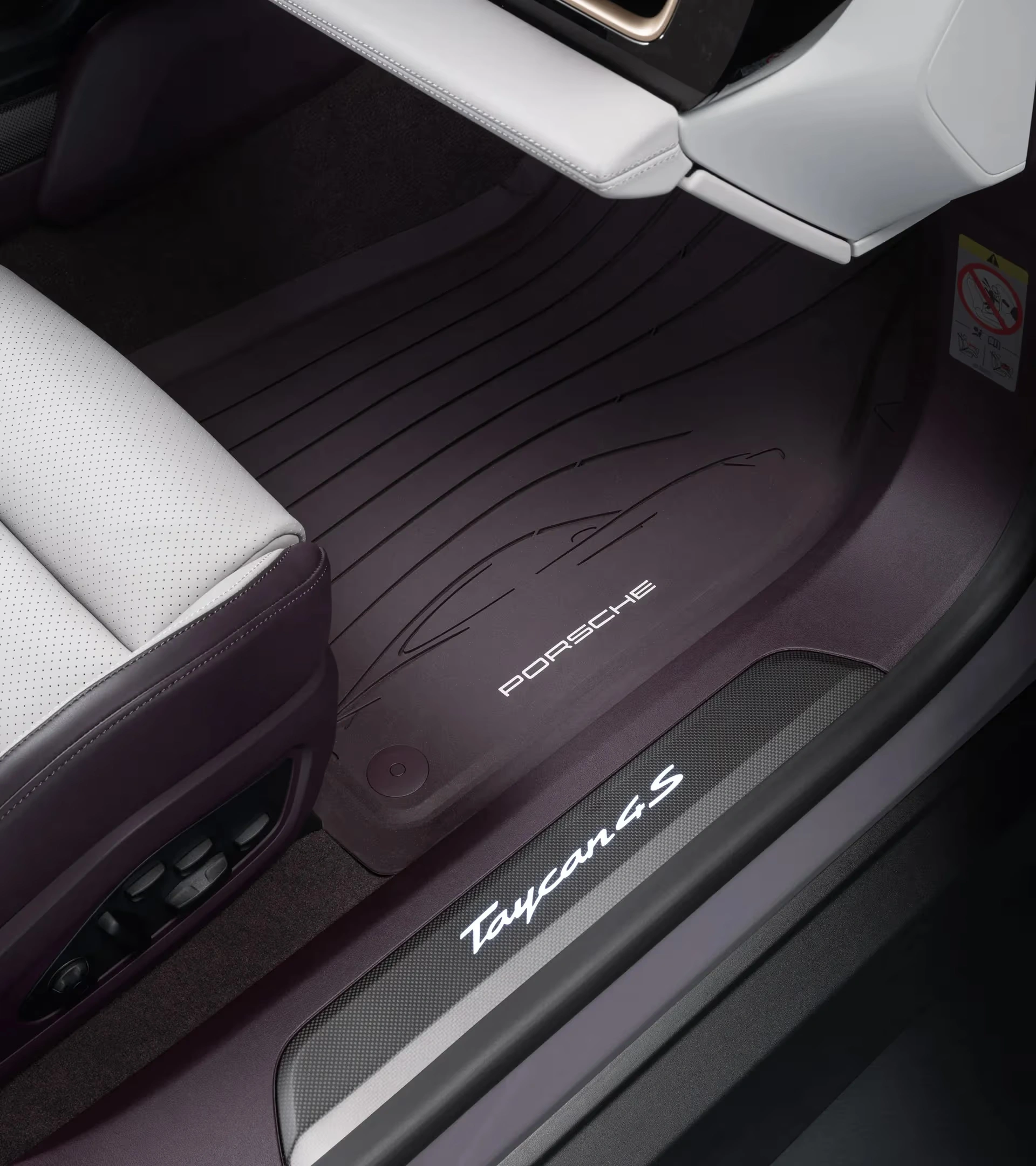 Gulvmatter Porsche Taycan 2020 -> │ Blackberry All Weather Floor Mat Set – bilde 4