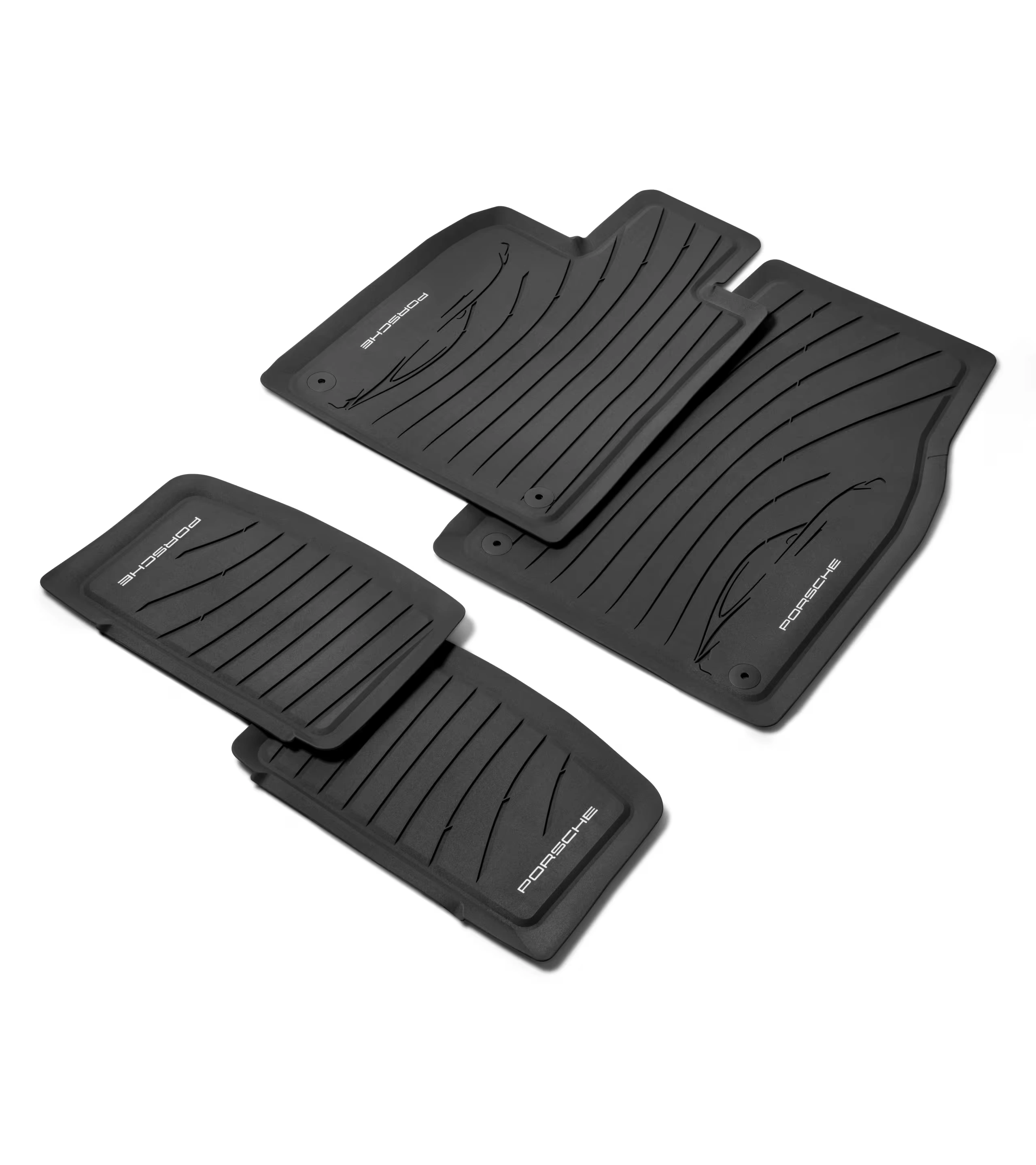 Gulvmatter Porsche Taycan 2020 -> │ Slate Grey All Weather Floor Mat Set