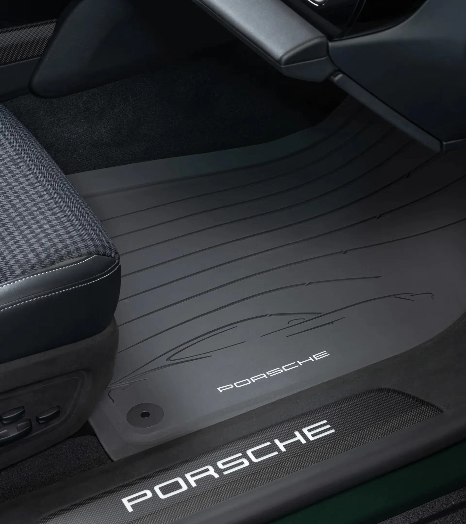 Gulvmatter Porsche Taycan 2020 -> │ Slate Grey All Weather Floor Mat Set – bilde 3