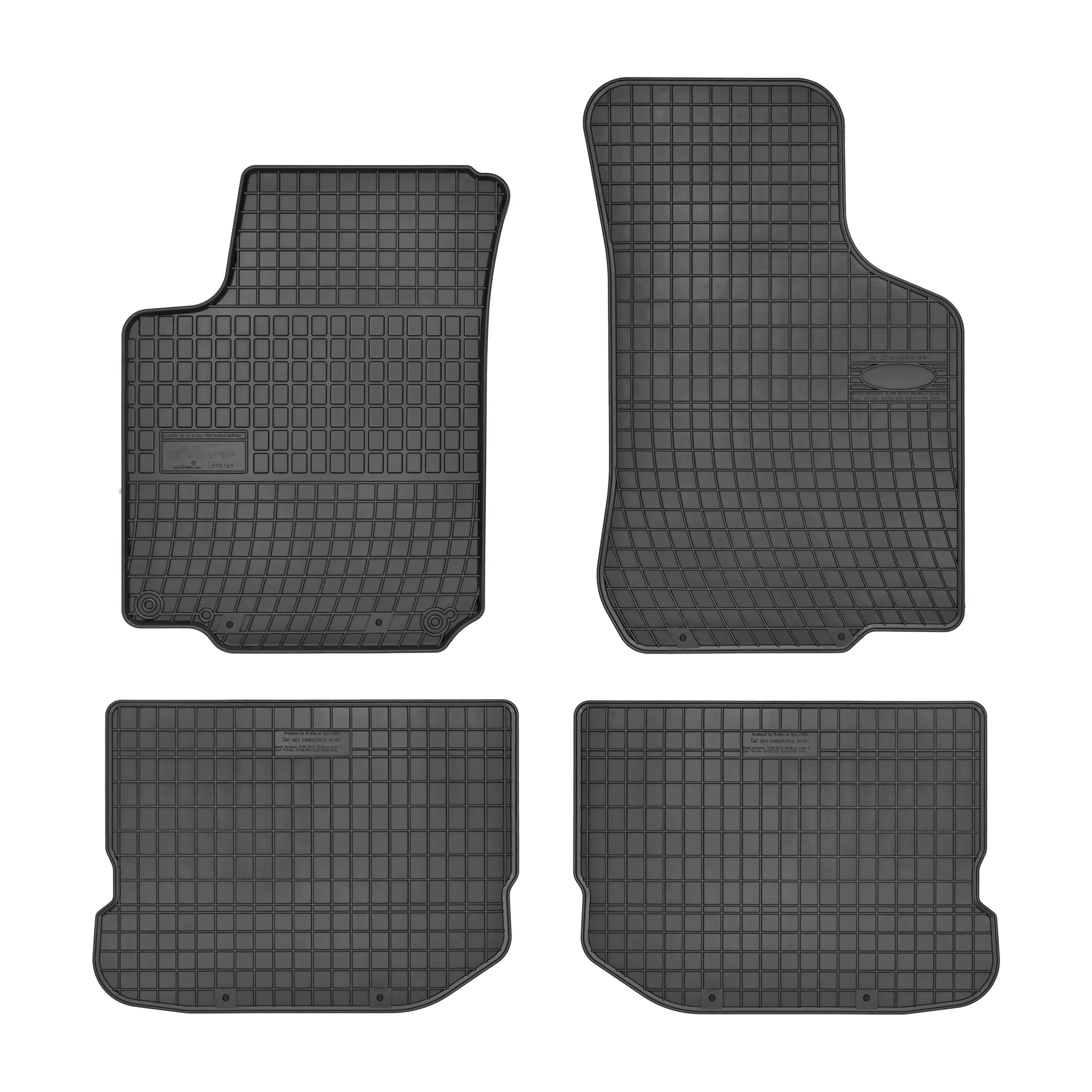 Gulvmatter Seat Leon I 1999-2005 / Toledo II 1999 - 2004 / VW Bora 1998 - 2005 / Golf IV	1997 - 2006 / New Beetle 1998 - 2010 / Skoda Octavia I 1996 - 2010