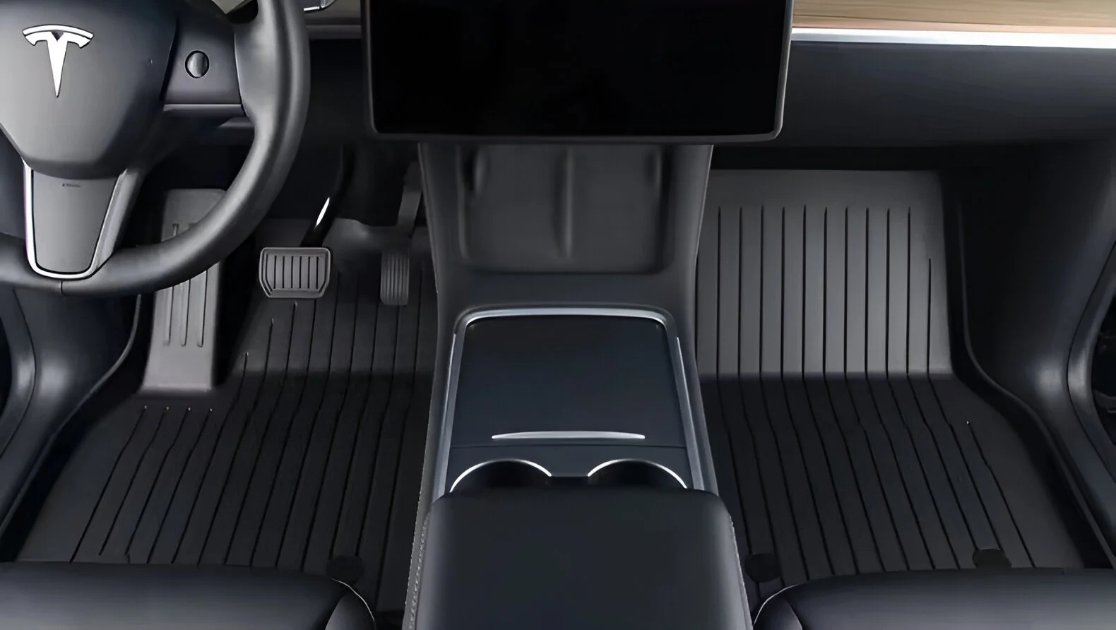Gulvmatter Tesla Model 3 2017 - 2025 │ Allværsmatter Premium Image 3