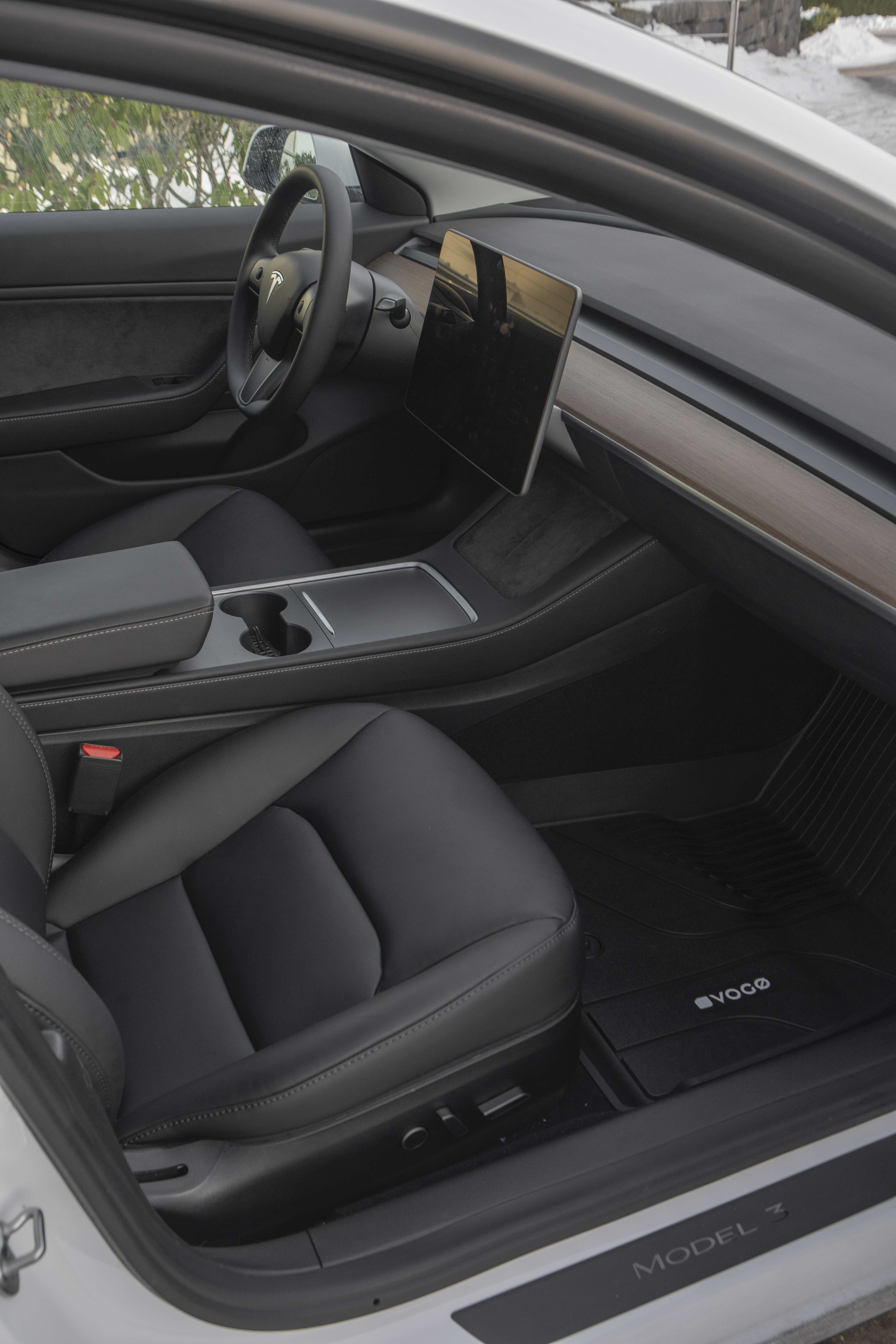 Gulvmatter Tesla Model 3 2017 - 2025 │ Vogø Integrale Luxury – bilde 10