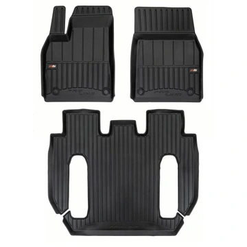 Gulvmatter Tesla Model X 2022 -> │ 6 seter - Allværsmatter Pro-Line 3D Rubber Car Mats