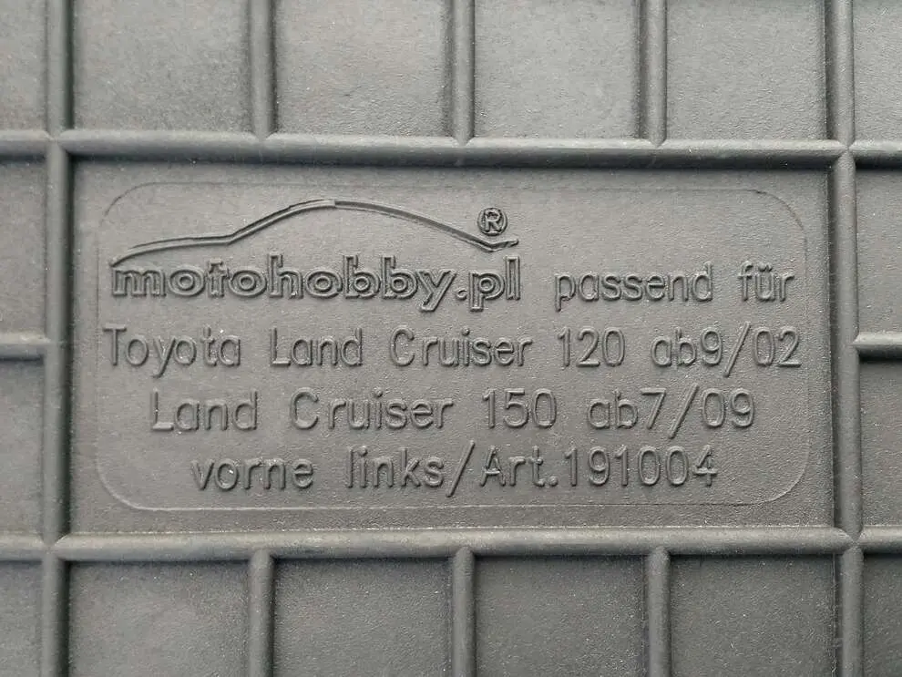 Gulvmatter Toyota Land Cruiser J150 │ foran - sett 2 stk. – bilde 2