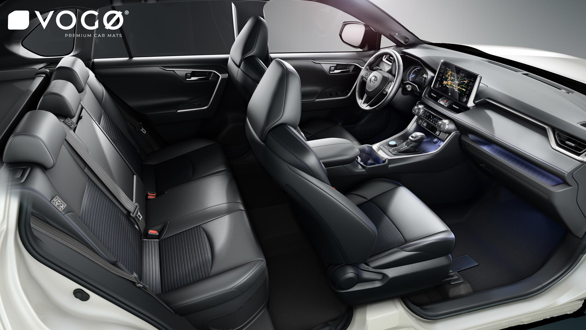 Gulvmatter TOYOTA RAV4 V 2019 -> / TOYOTA PLUG-IN HYBRID 2020 -> │ Vogø Integrale Luxury Image 2