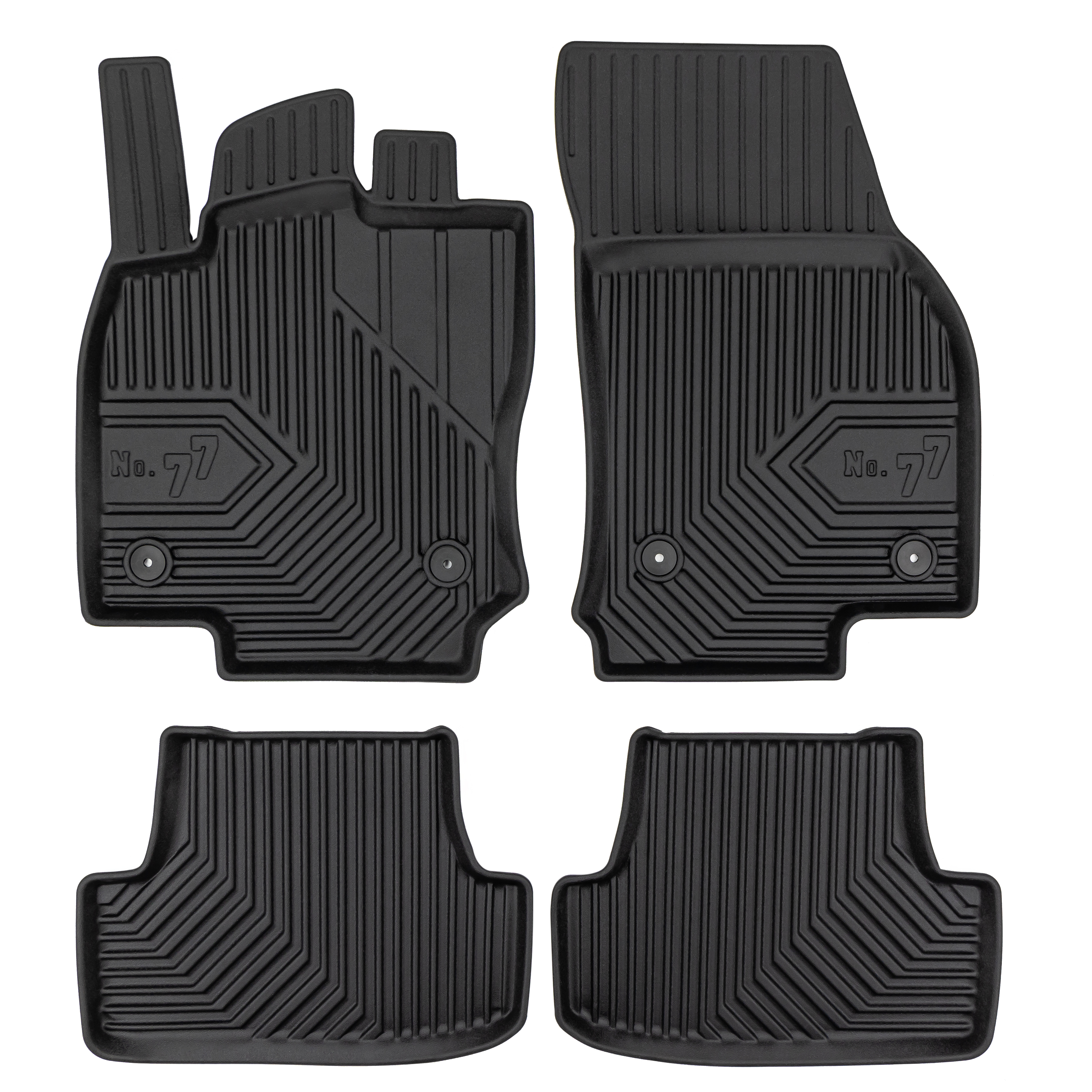 Gulvmatter Volkswagen T-Roc I 2017 - 2025 │ Alværsmatter No.77 Floor Liners - sett 4 stk.