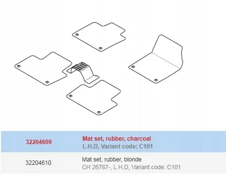Gulvmatter Volvo XC60 II 2017 -> │ Genuine® Floor Liners – bilde 5