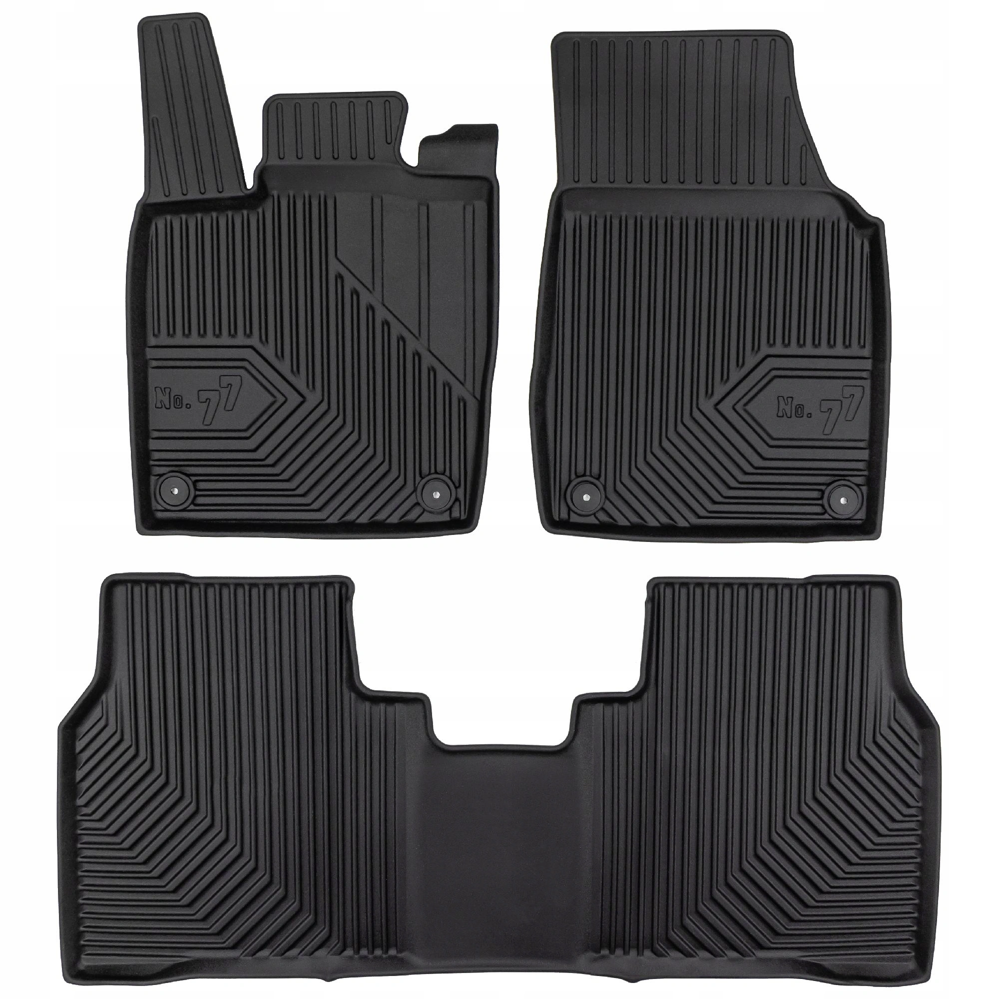 Gulvmatter VW iD.7 2023 -> │ Alværsmatter No.77 Floor Liners - sett 3 stk.