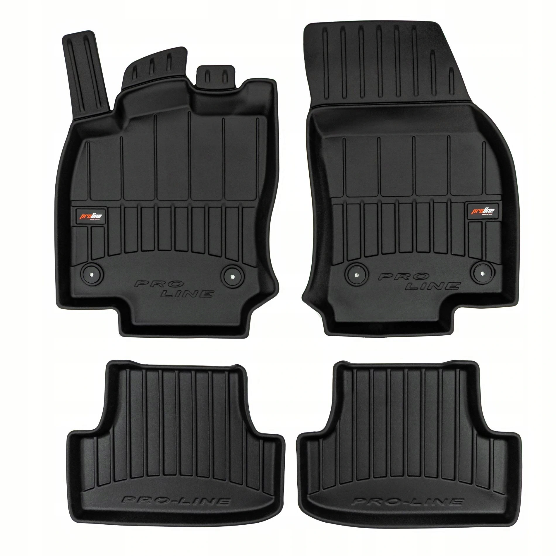 Gulvmatter VW T-Roc I 2017 - 2025 │ Allværsmatter Pro-Line 3D Rubber Car Mats