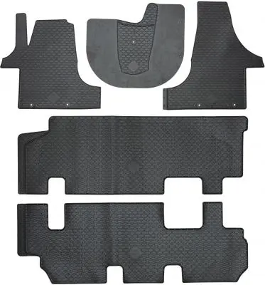 Premium Fußmatten für VW T5 04/2003-08/2015, VW T6 04/2015-Heute, 3 Sitzer
