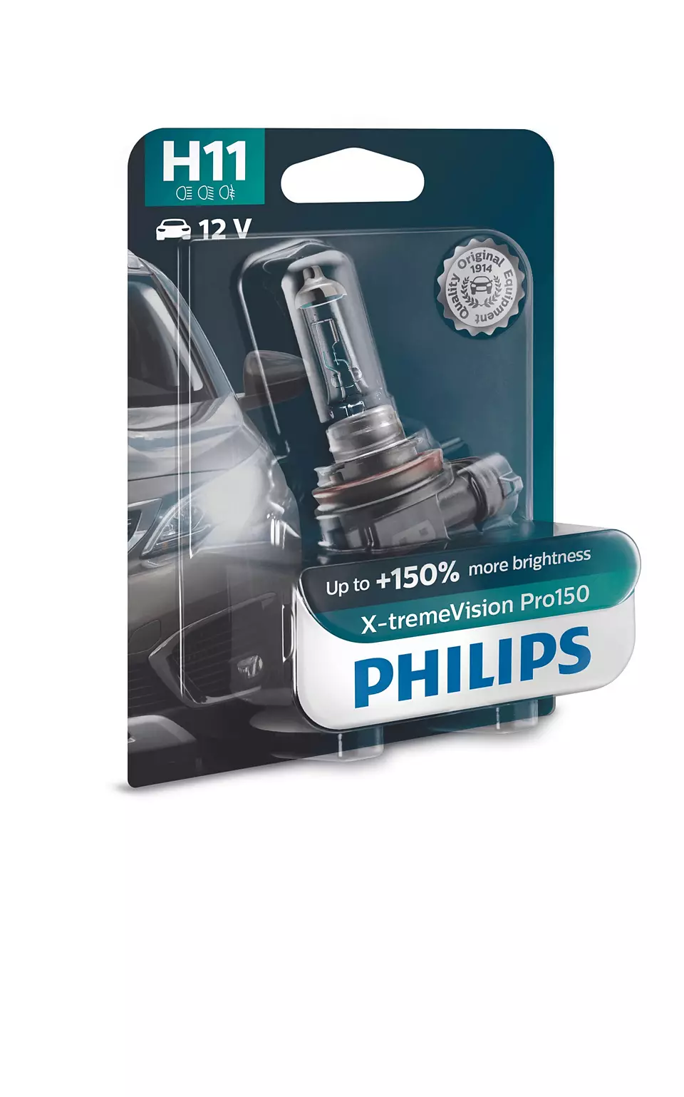 Halogenpære H11 Philips X-tremeVision Pro150 - 1 stk. Image 1