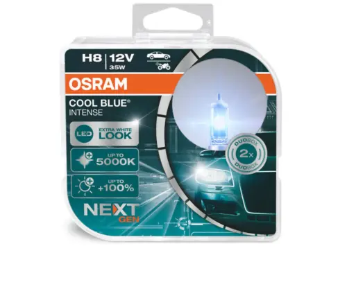 Halogenpære H15 Osram Cool Blue Intense LED Look - sett 2 stk. Image 1