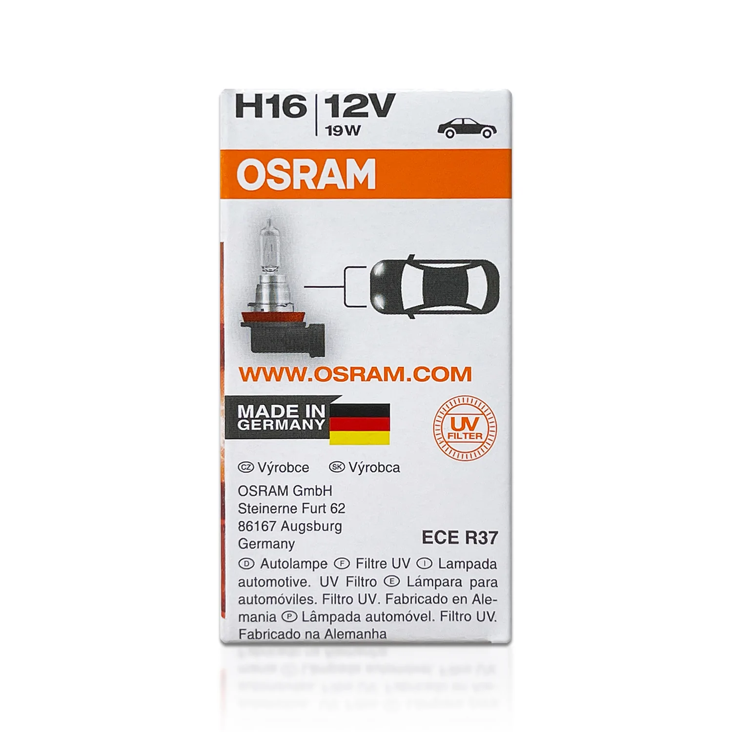 Halogenpære H16 Osram Original Line Long Life - 1 stk. – bilde 8