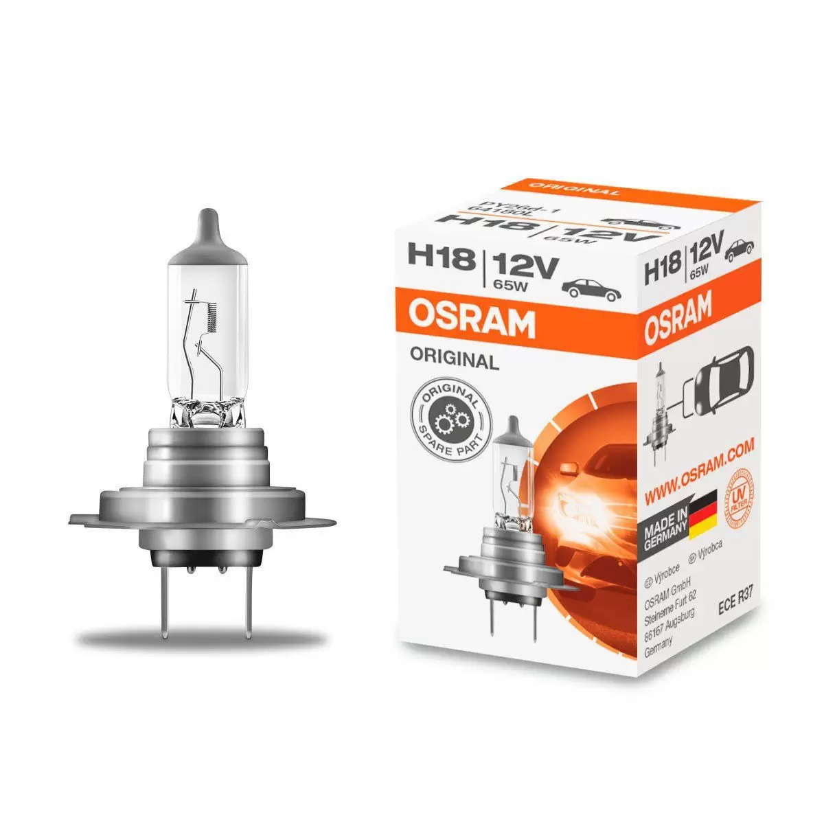 Halogenpære H18 Osram Original Line - 1 stk. – bilde 2